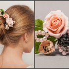 Svatební šperky vlasy květiny