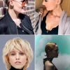 Krátké účesy 2023 ženy blond obrázky