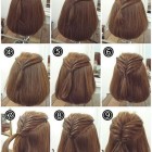Pletení účesy středně dlouhé vlasy jednoduché